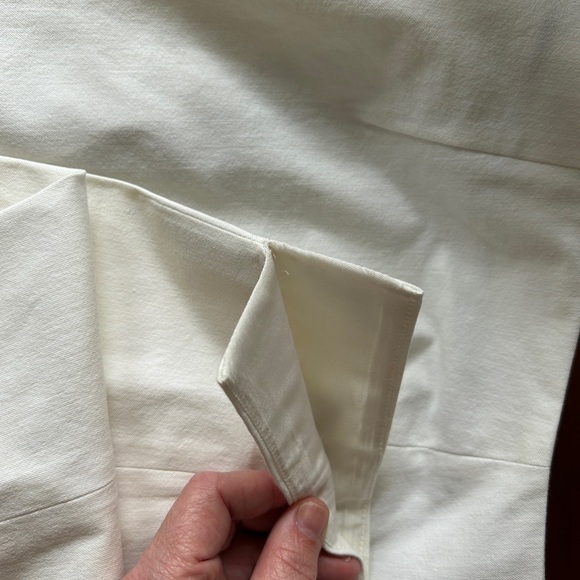 Piazza Sempione Italian Cropped Cotton/Elastane Women’s Pants White 14 - Picture 6 of 16